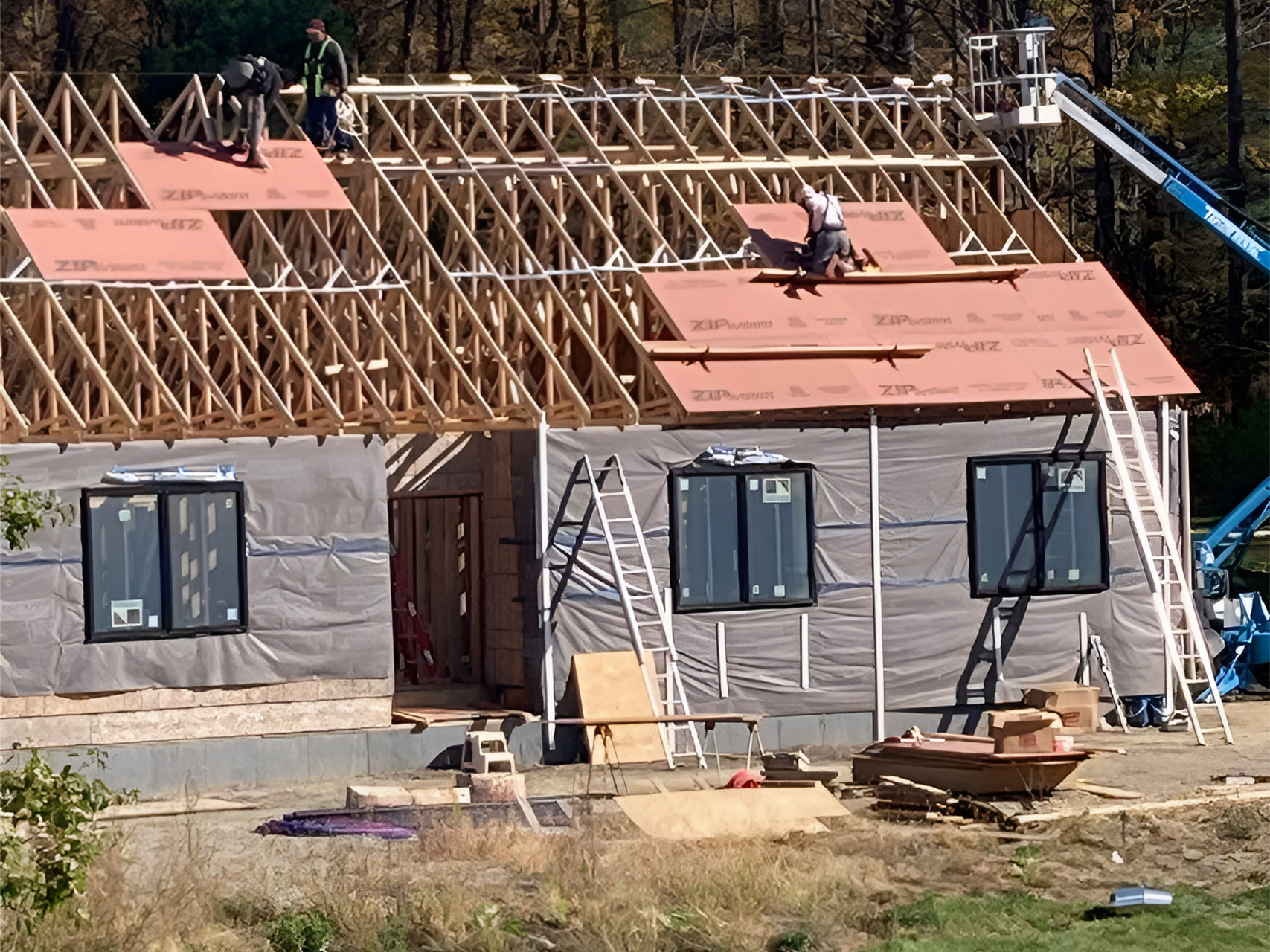 prefab framing system - roof trusses